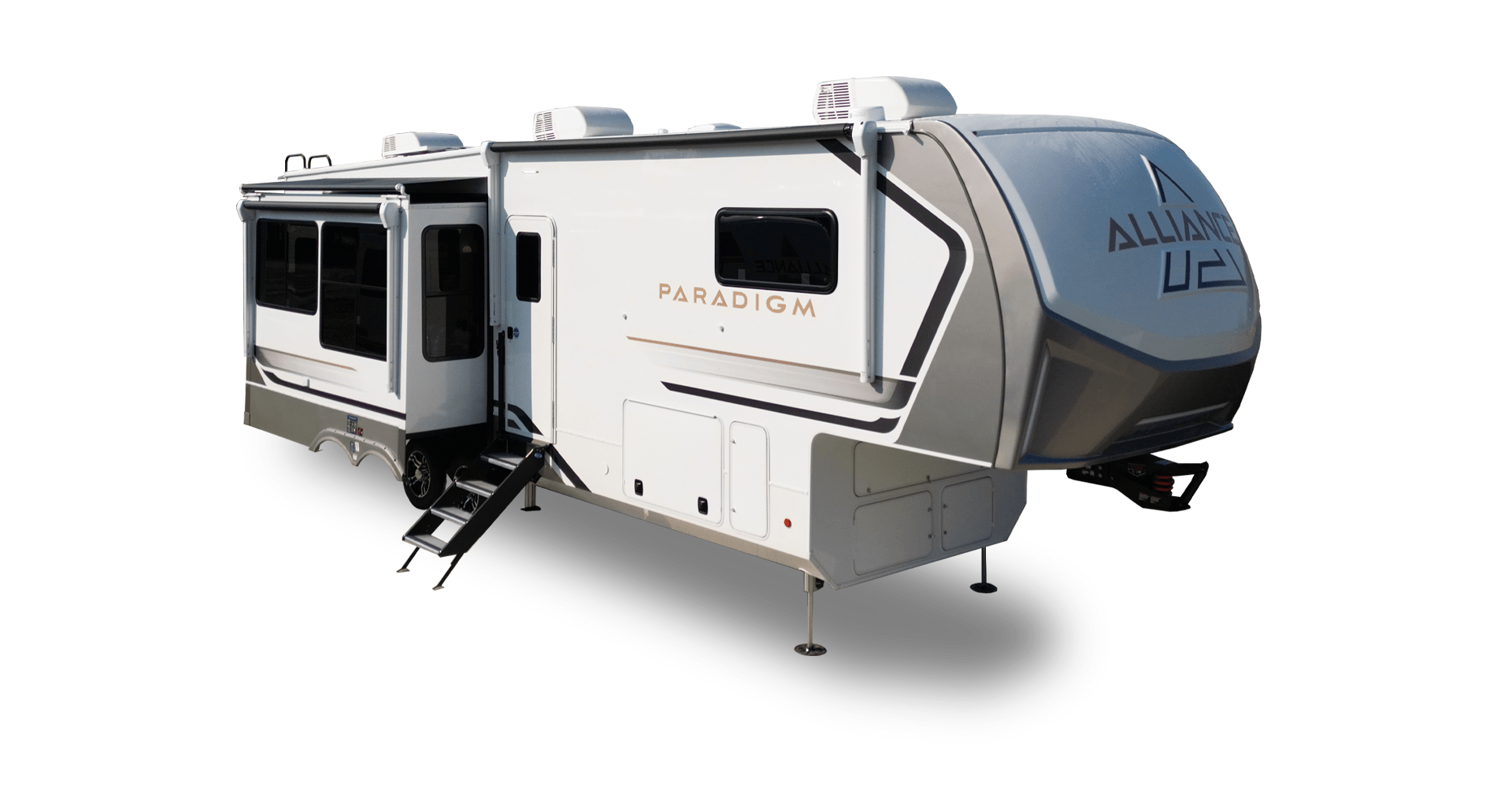 Alliance RV Paradigm luxury fifth wheel floorplan interior and exterior design