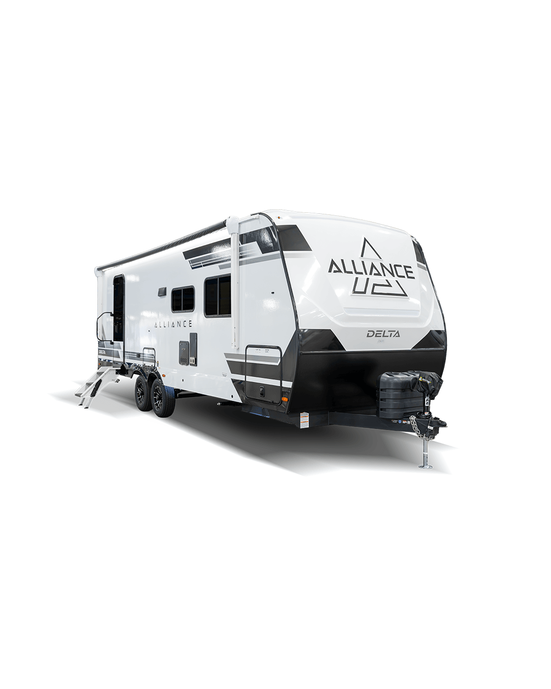 Alliance RV Delta premium travel trailer floorplan with modern interior design
