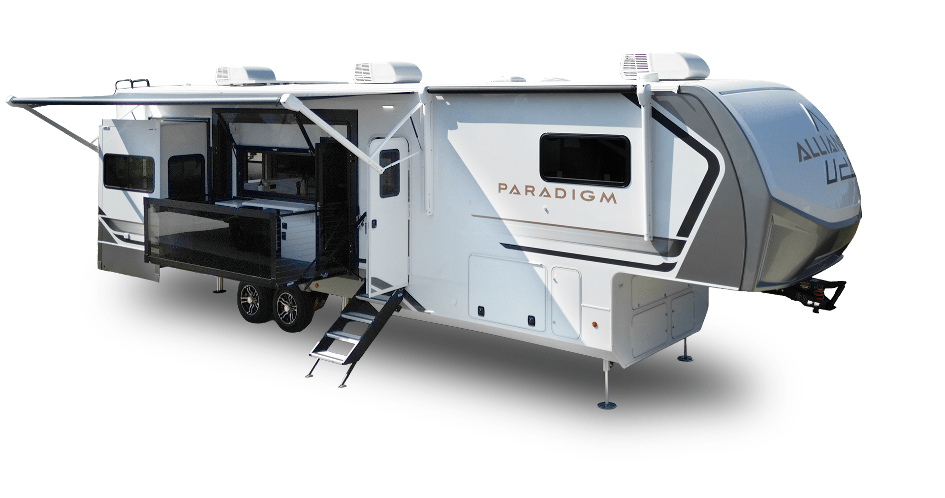 Alliance RV Paradigm luxury fifth wheel floorplan interior and exterior design