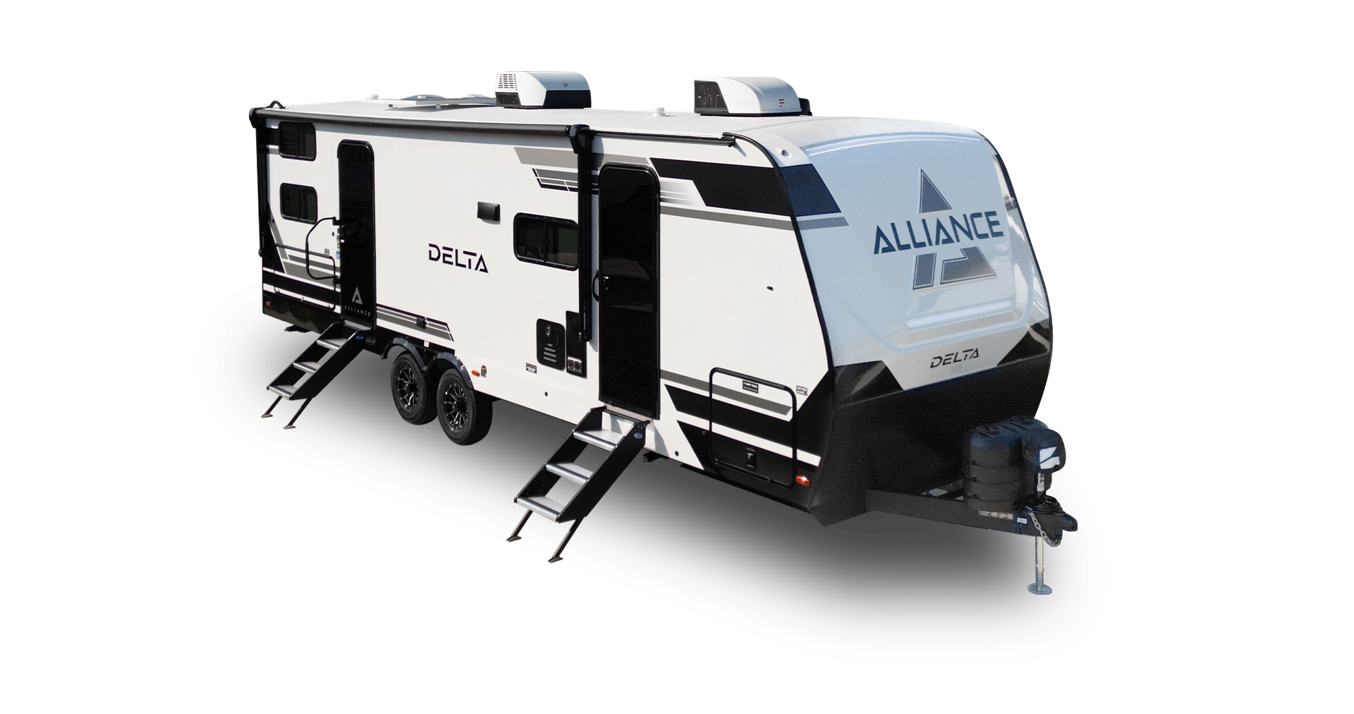 Alliance RV Delta premium travel trailer floorplan with modern interior design