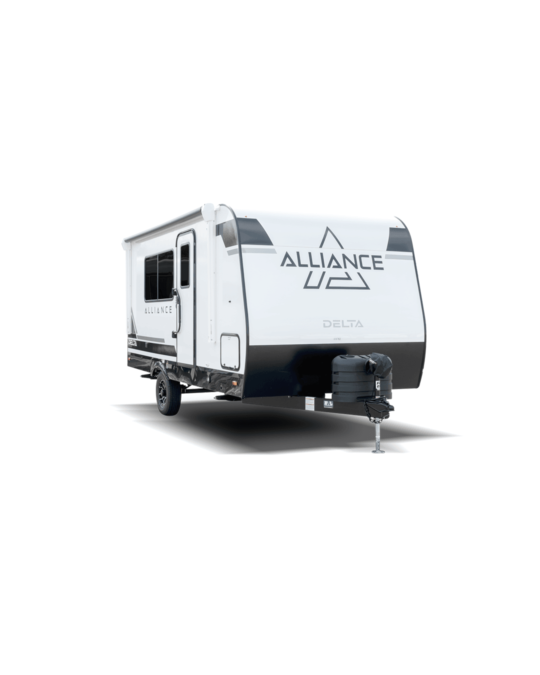 Alliance RV Delta premium travel trailer floorplan with modern interior design