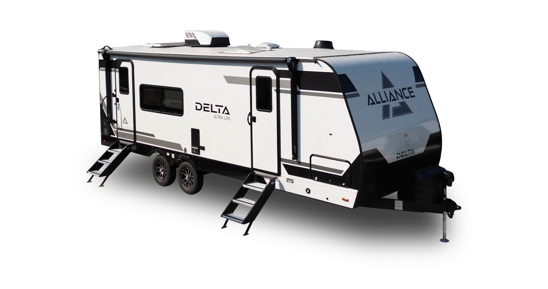 Alliance RV Delta premium travel trailer floorplan with modern interior design
