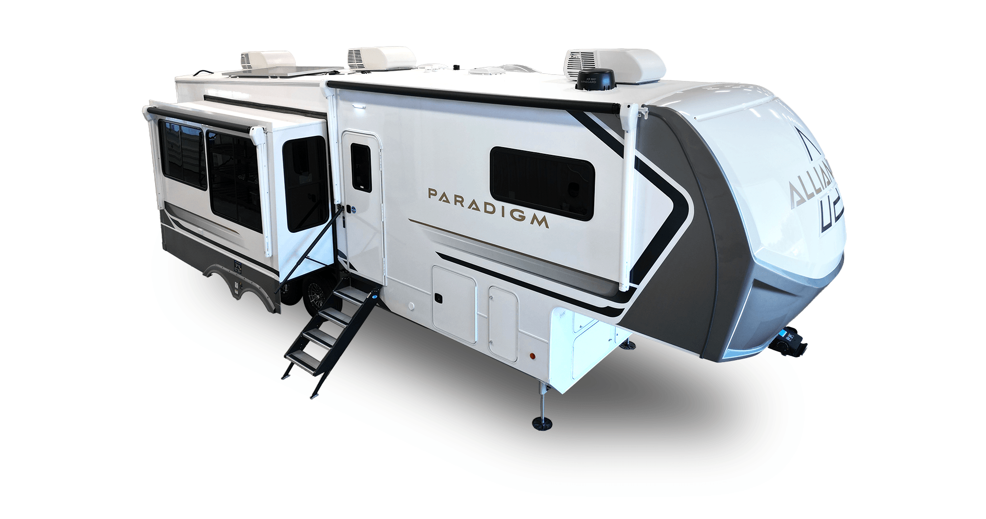 Alliance RV Paradigm luxury fifth wheel floorplan interior and exterior design