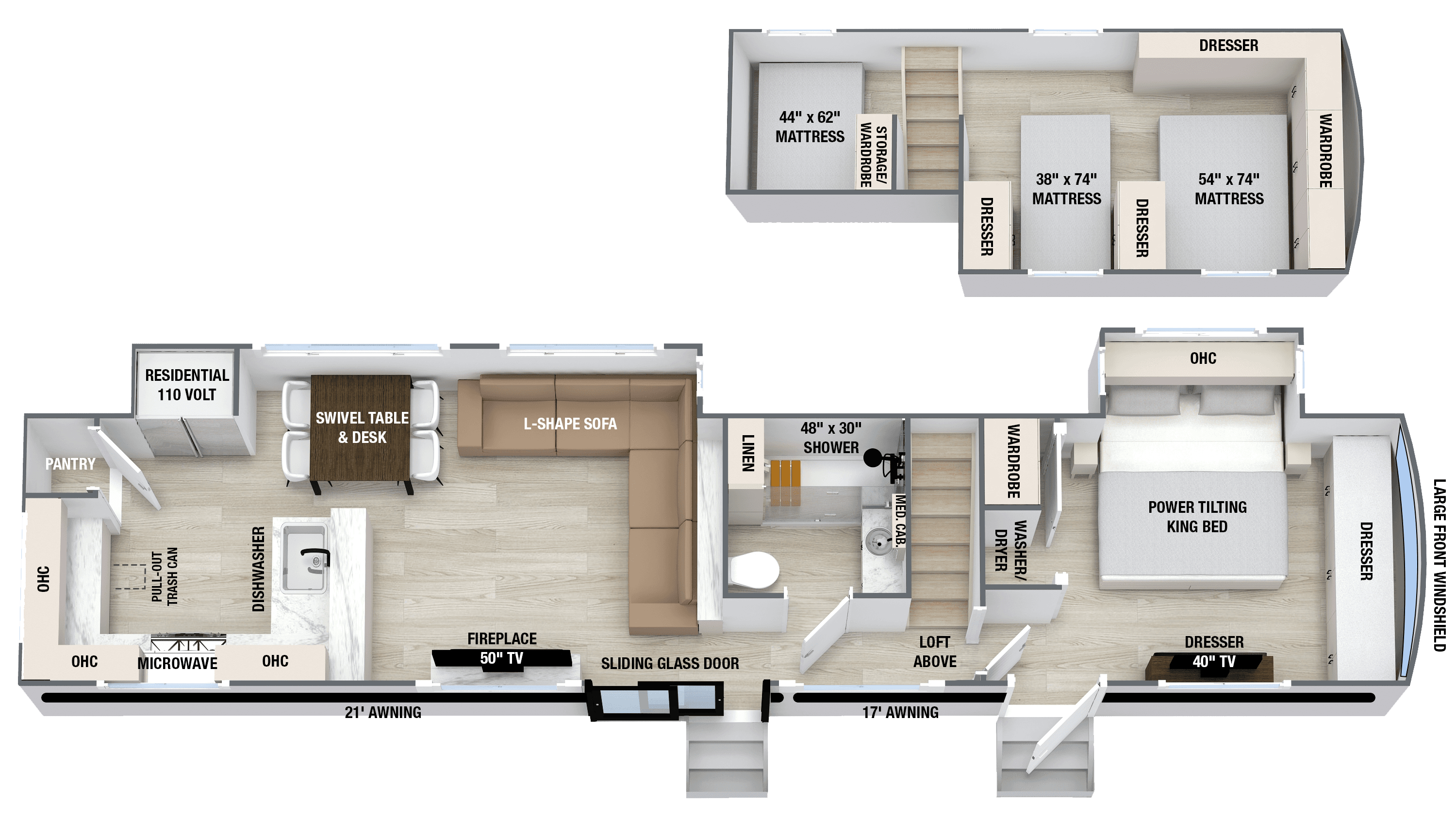 Benchmark 44RKL floorplan layout