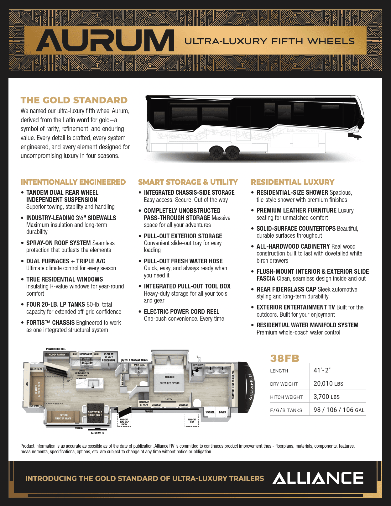 Learn More about Aurum by Alliance RV