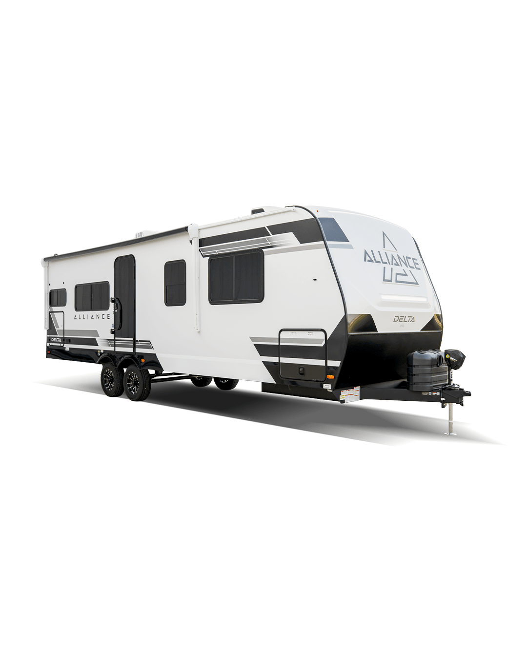 Alliance RV Delta premium travel trailer floorplan with modern interior design