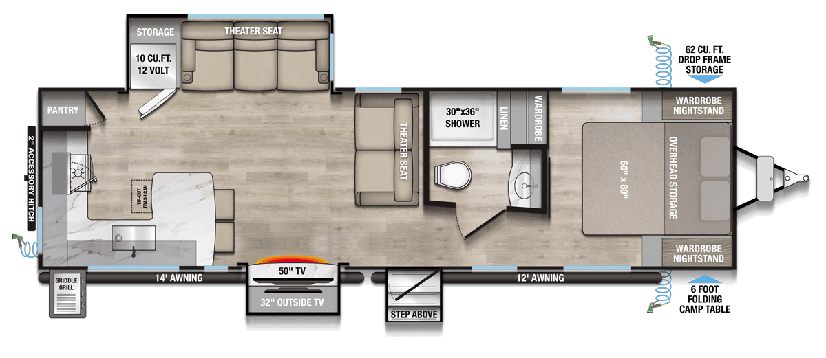 2026 Alliance RV Delta 294RK Floorplan Layout