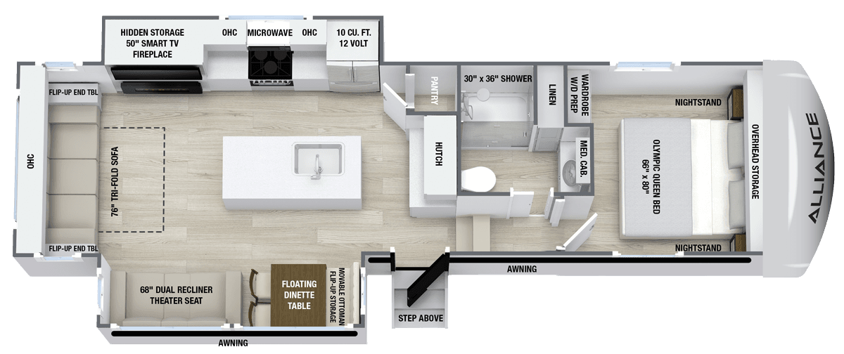 Avenue 29RL floorplan layout