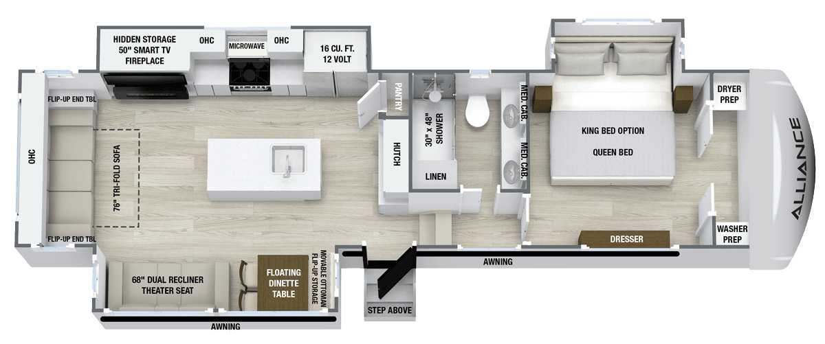 Avenue 34RLS floorplan layout