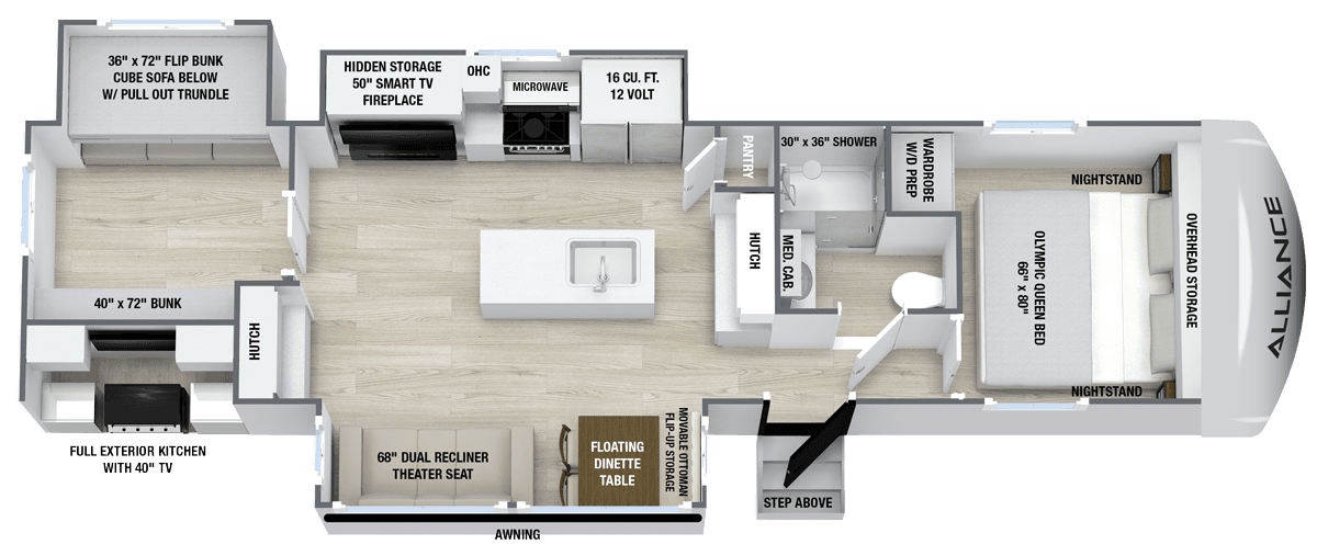 Avenue 333BH floorplan layout