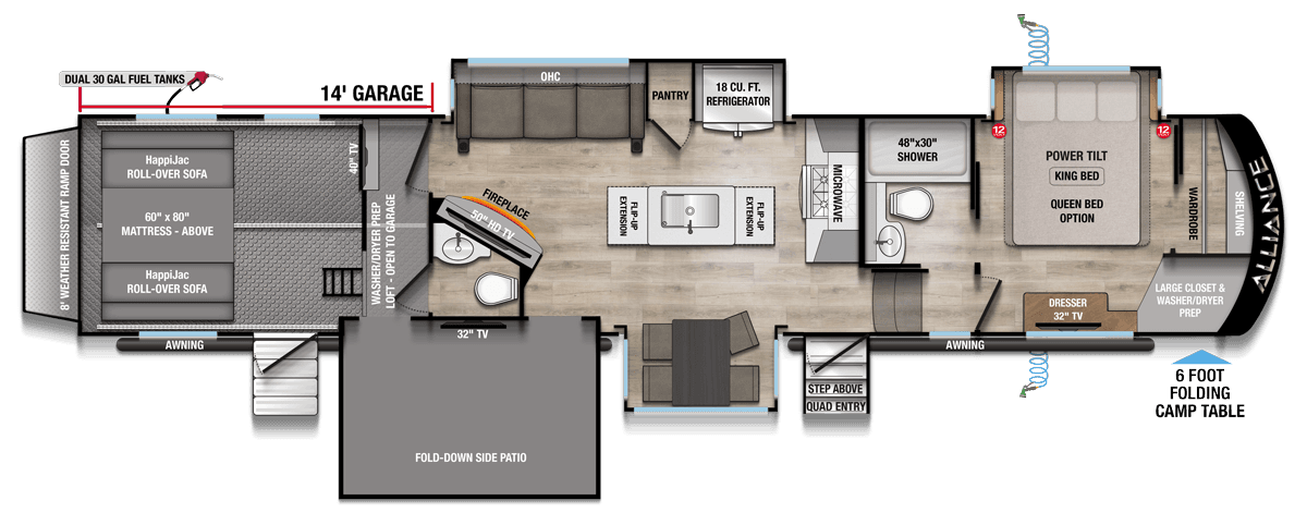 Valor 42V14 floorplan layout