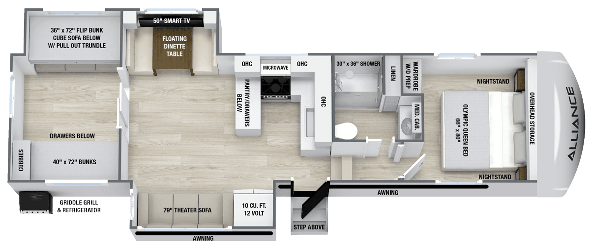 Avenue 30BH floorplan layout