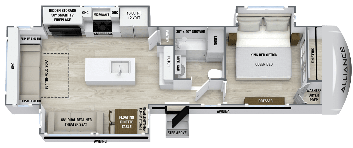 Avenue 332RL floorplan layout