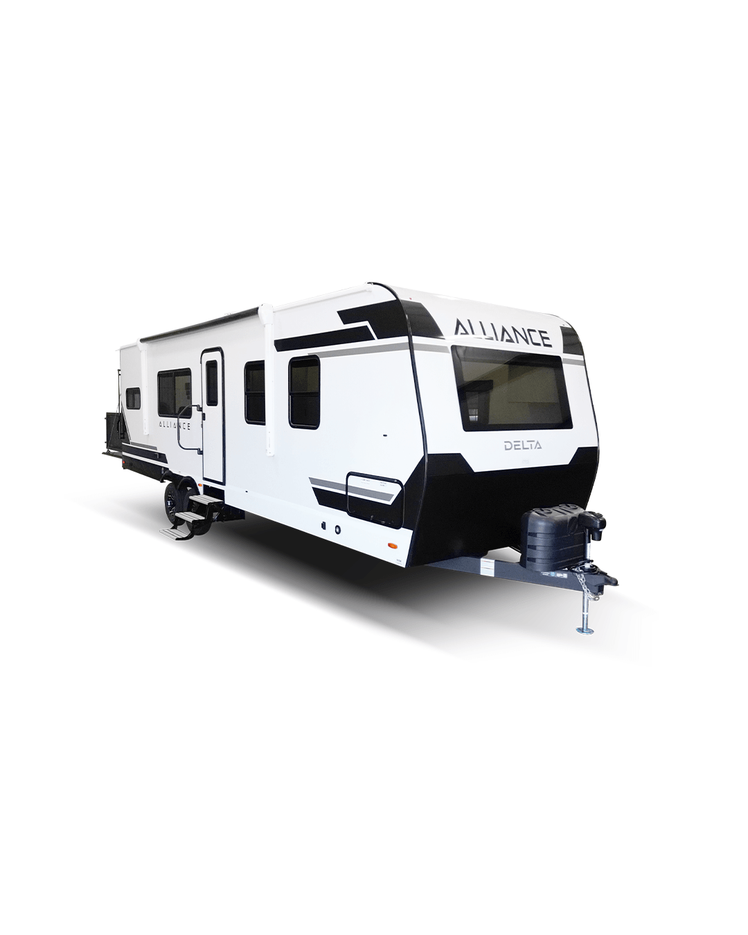 Alliance RV Delta premium travel trailer floorplan with modern interior design