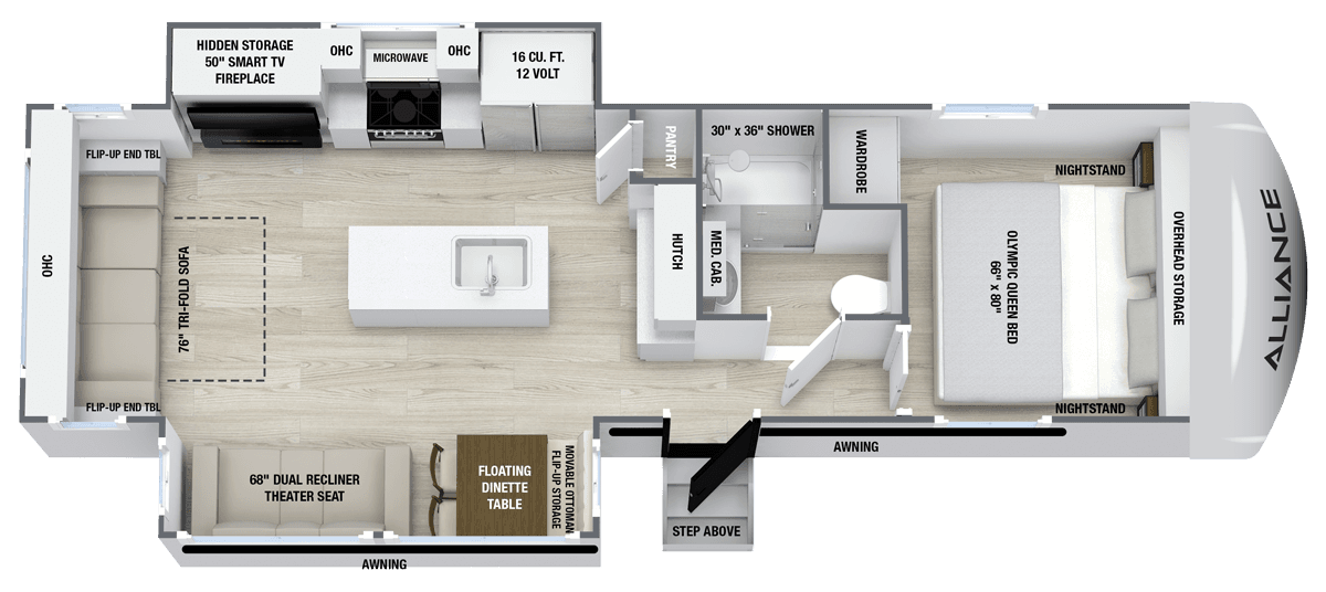 Avenue 298RL floorplan layout