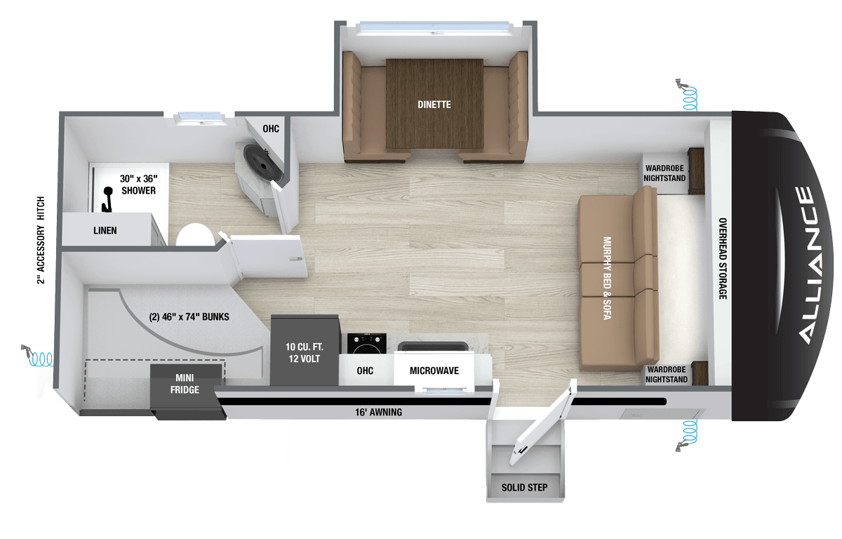 2027 Delta BH181 luxury delta solo floorplan layout