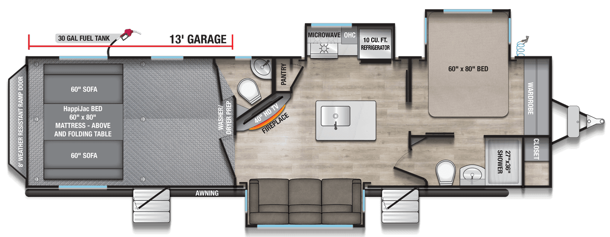 32T13 floorplan