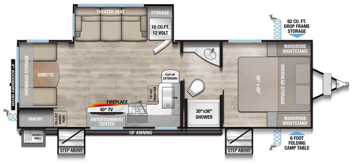 2026 Alliance RV Delta 252RL Floorplan Layout