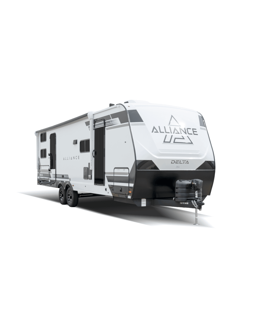 Alliance RV Delta premium travel trailer floorplan with modern interior design