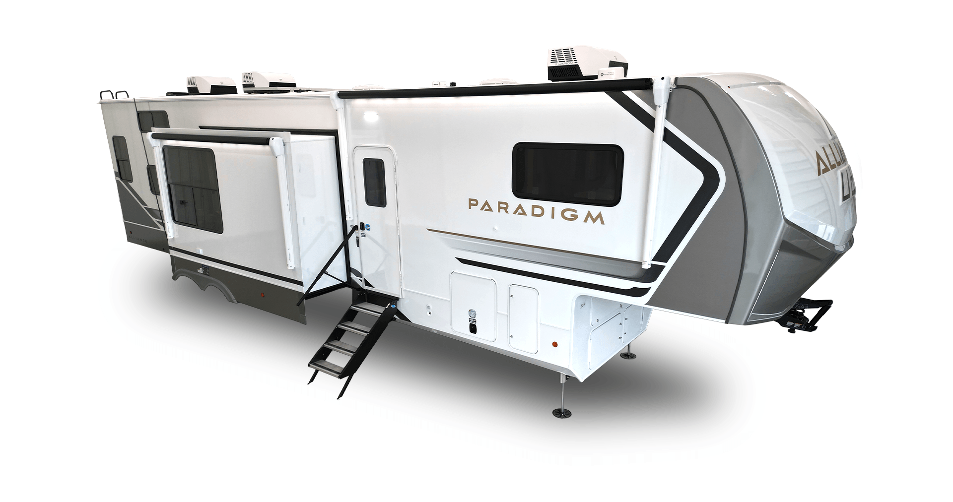 Alliance RV Paradigm luxury fifth wheel floorplan interior and exterior design