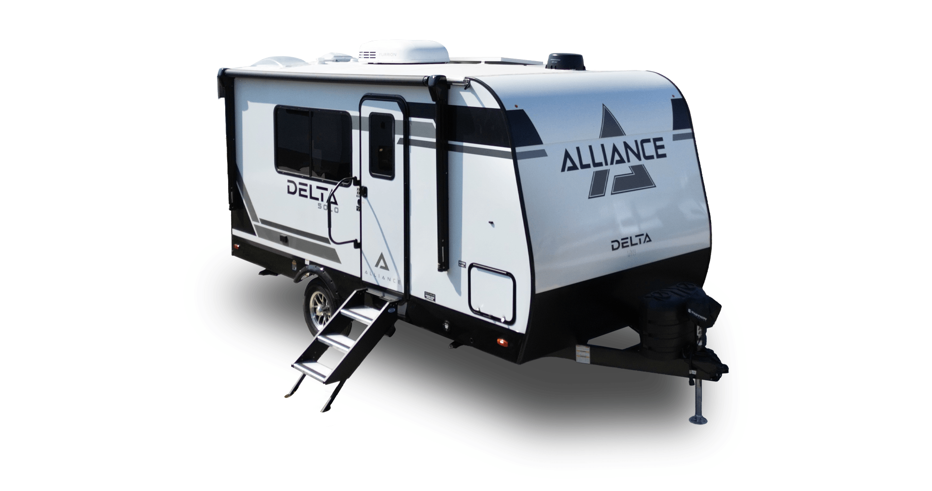 Alliance RV Delta premium travel trailer floorplan with modern interior design