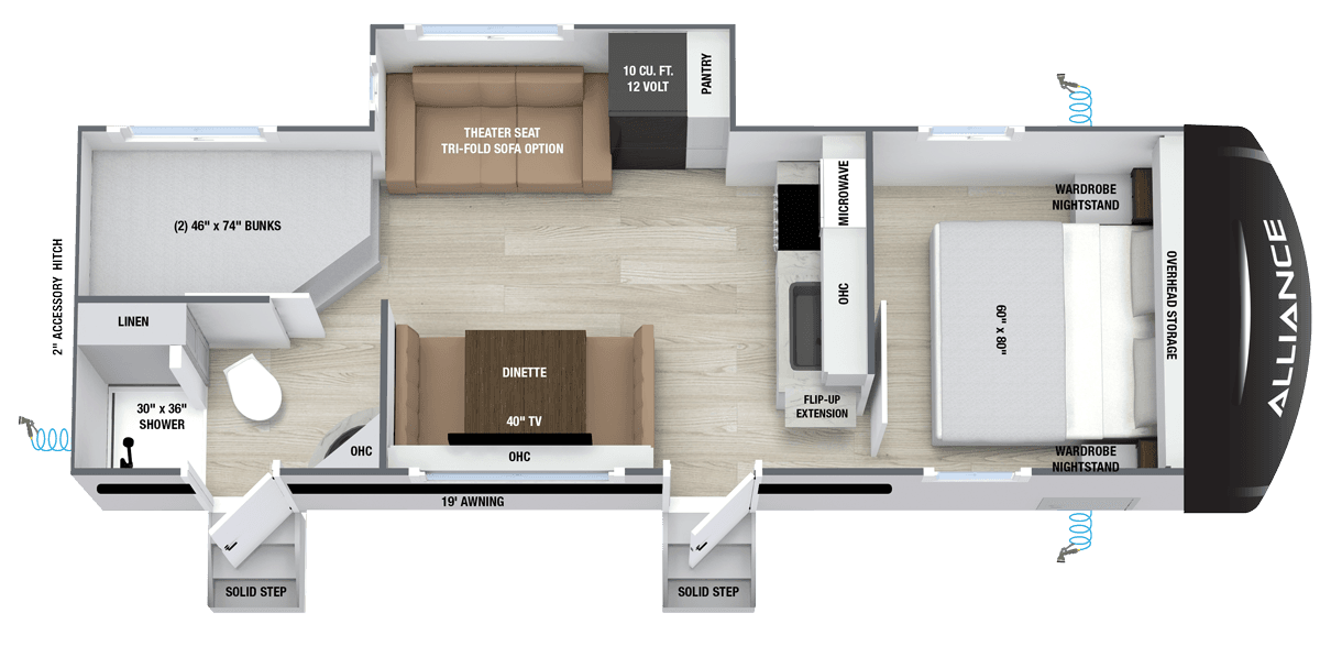 2027 Delta BH255 luxury ultra lite floorplan layout