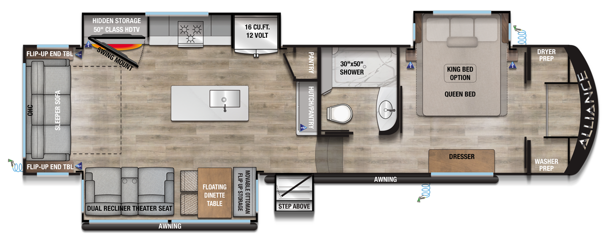 Avenue 32RLS Floorplan