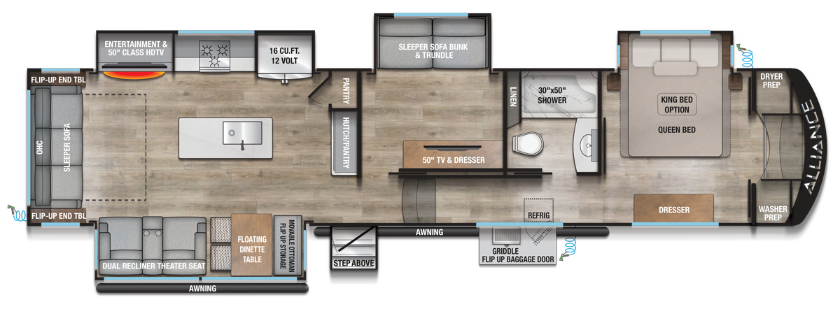 Avenue 39MBR Floorplan