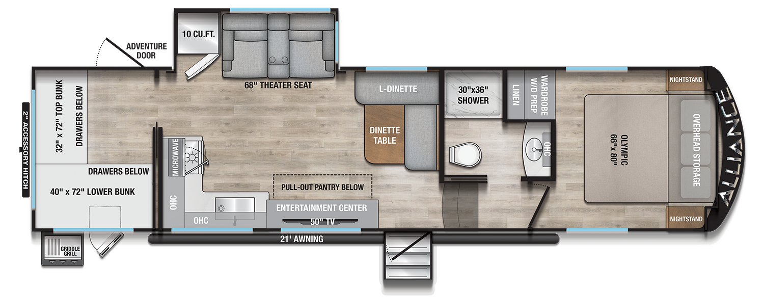 Avenue 29BH Floorplan