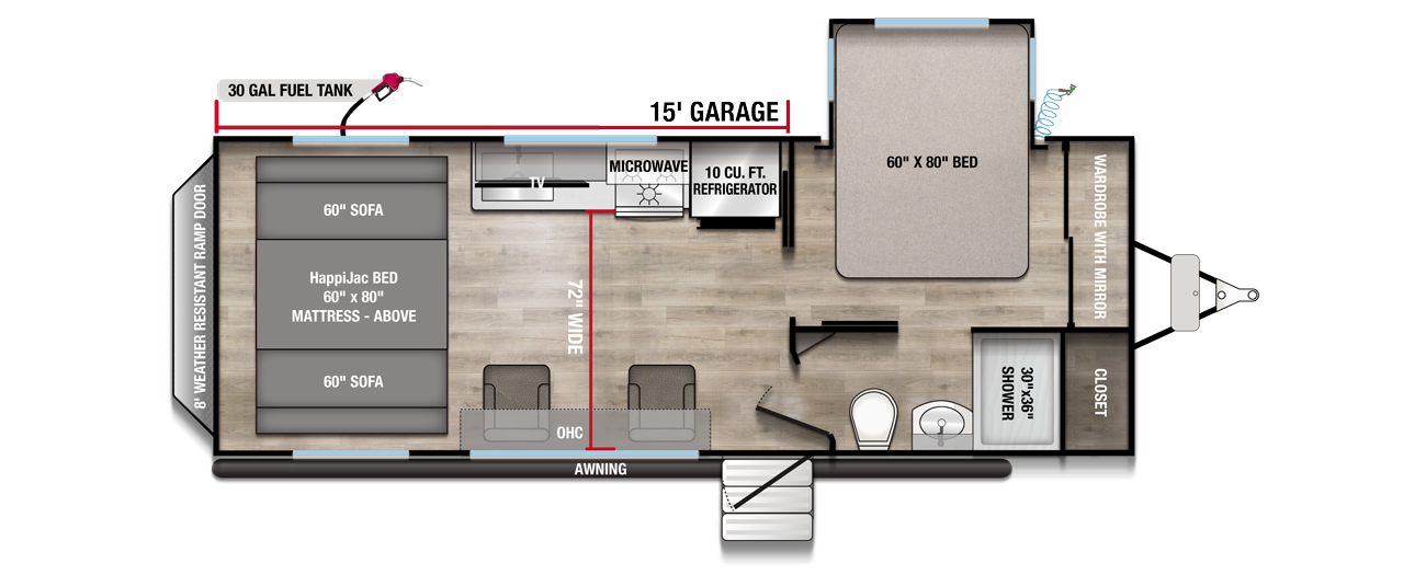 2026 Valor 23T15 Floorplan