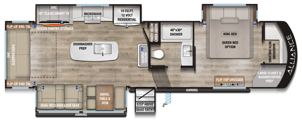 2026 Paradigm 310RL Floorplan
