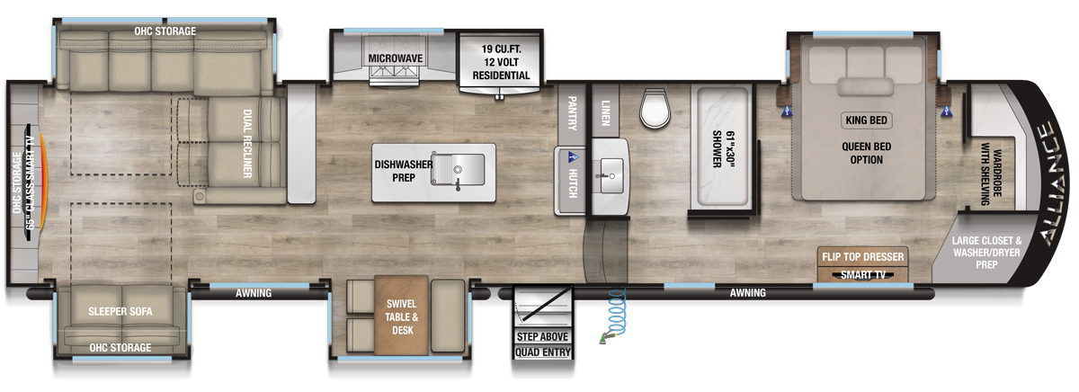2026 Paradigm 375RD Floorplan