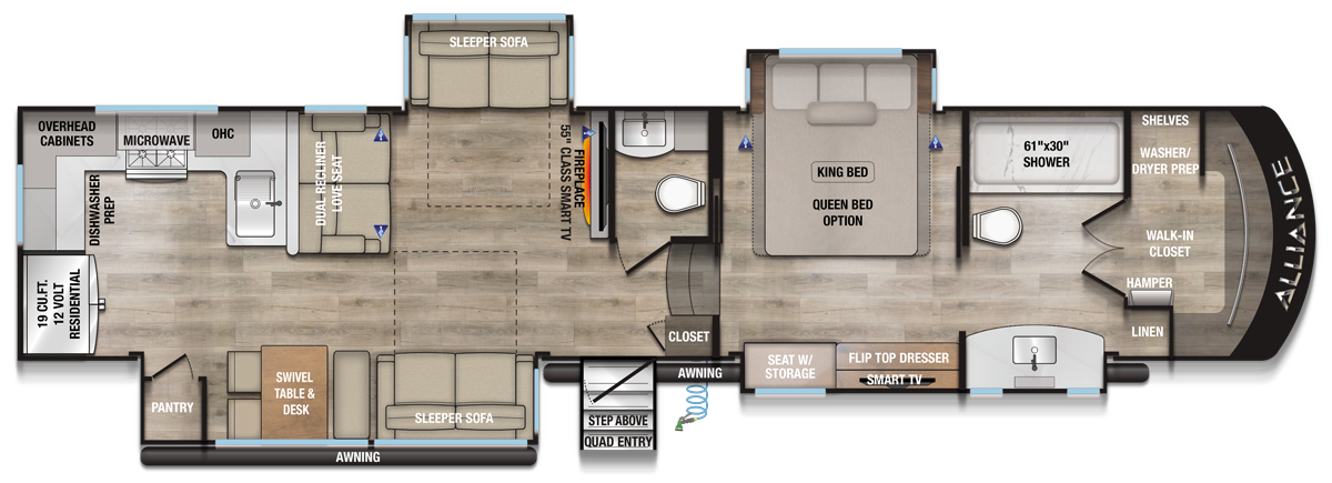 2026 Paradigm 382RK Floorplan