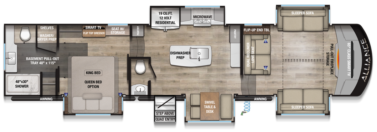 2026 Paradigm 385FL Floorplan