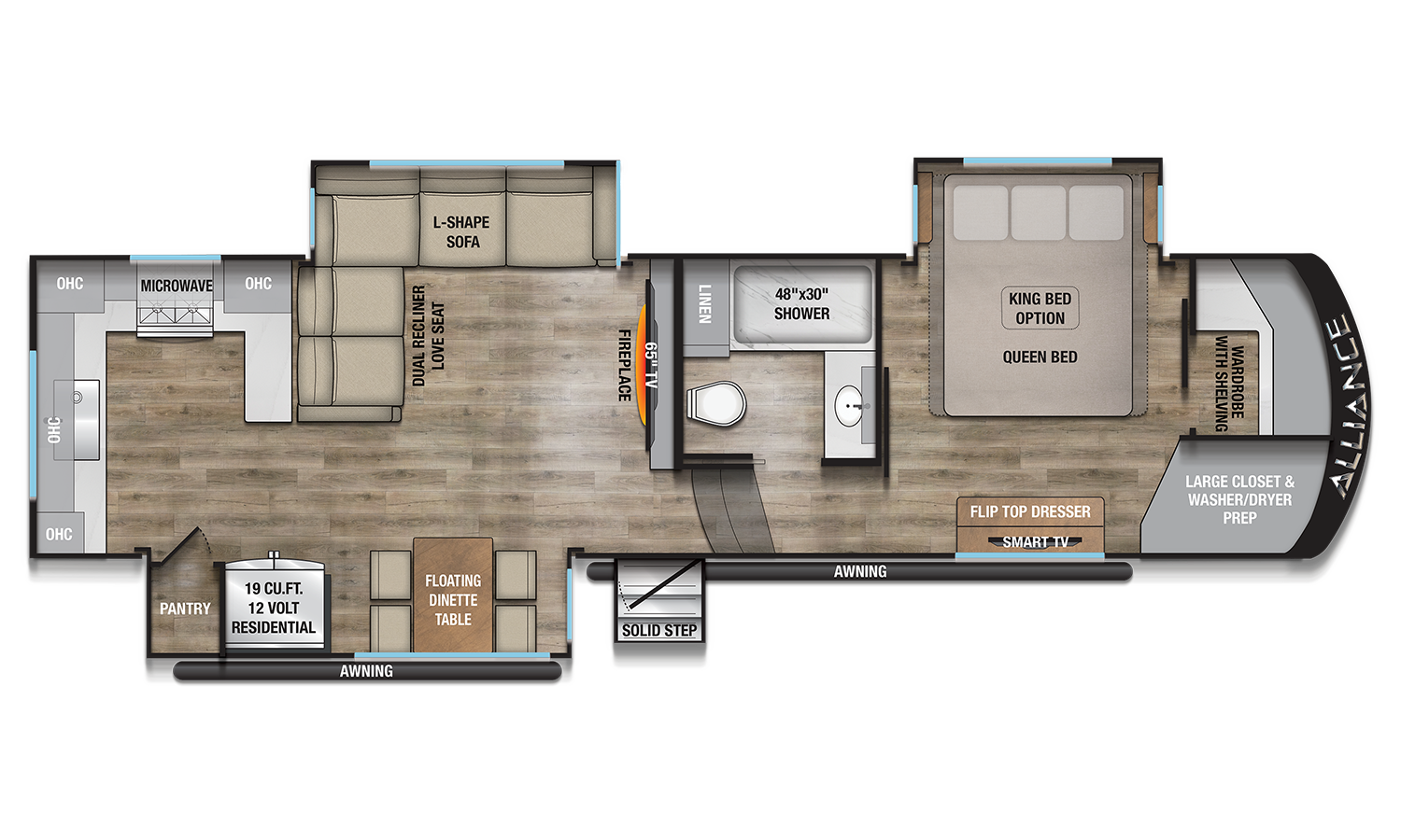 2026 Paradigm 312RK Floorplan