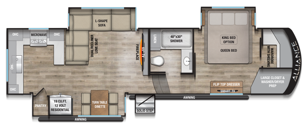 2026 Paradigm 312RK Floorplan