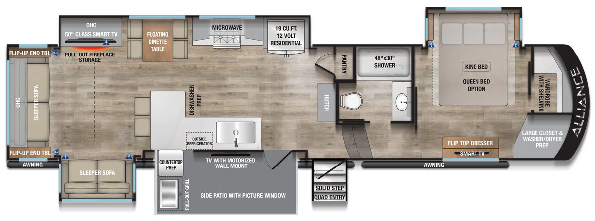 2026 Paradigm 388SP Floorplan