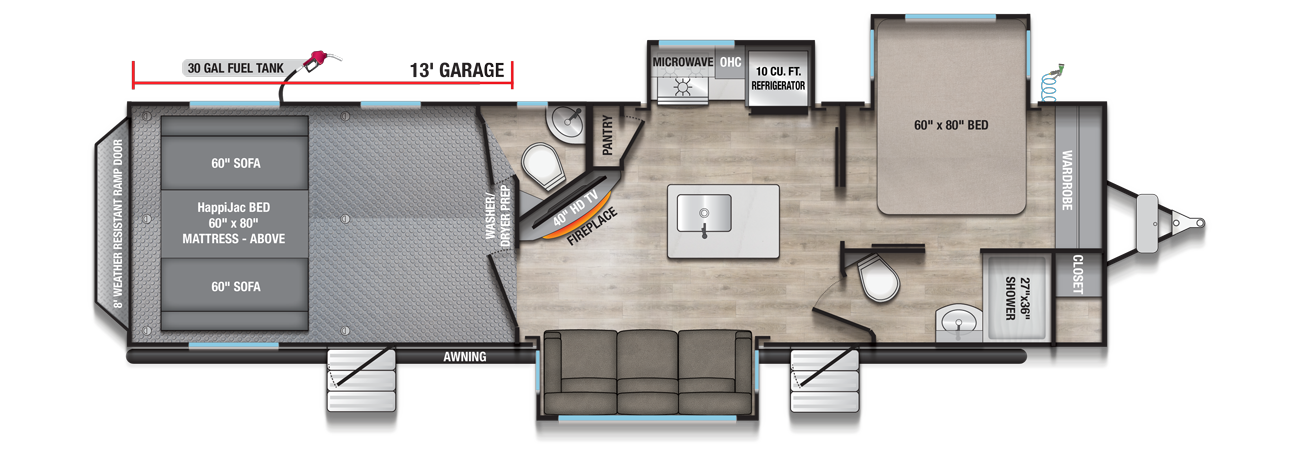 2026 Valor 32T13 Floorplan