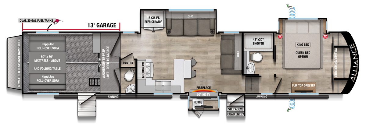 2026 Valor 40V13 Floorplan