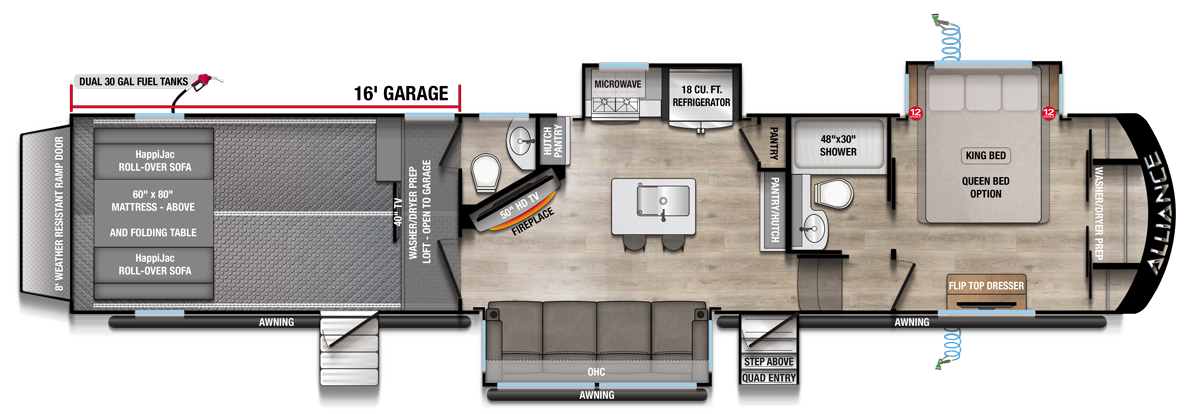 2026 Valor 41V16 Floorplan