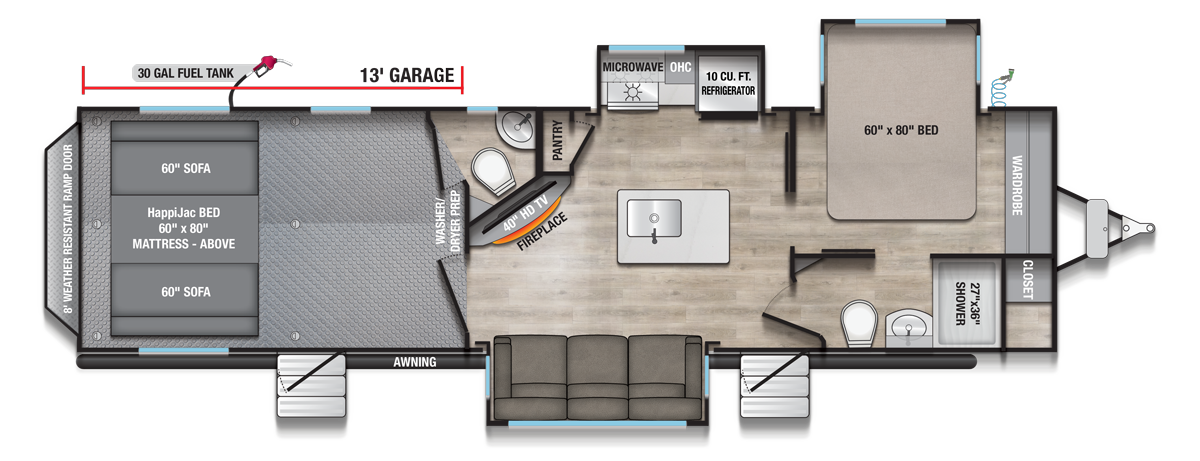 2026 Valor 32T13 Floorplan