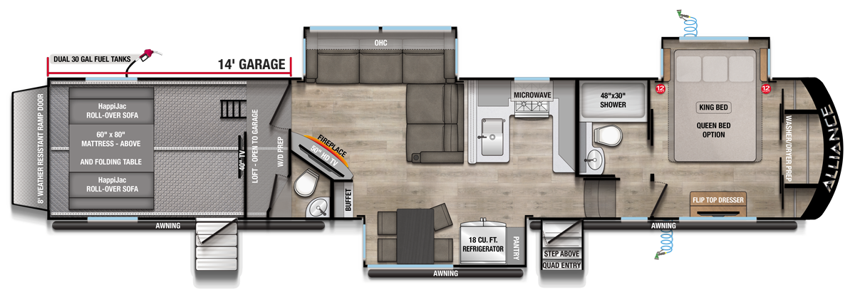 2026 Valor 44V14 Floorplan