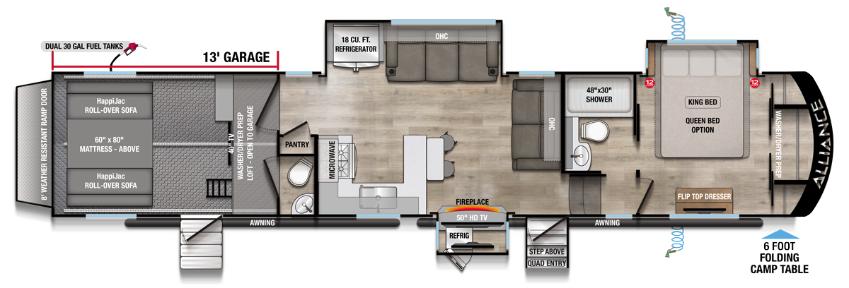 2026 Valor 40V13 Floorplan