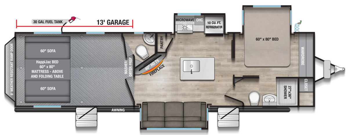 2026 Valor 32T13 Floorplan