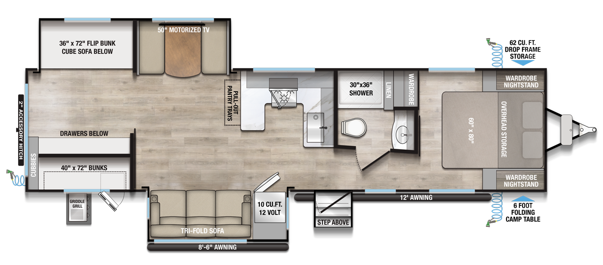 2026 Delta 321BH Floorplan