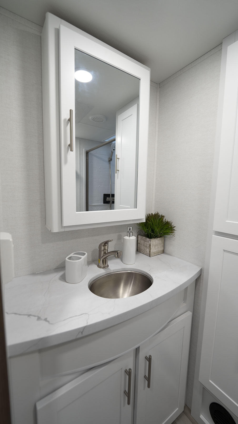 2024 Avenue 22ML Bathroom Sink Cabinet Angle