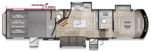 2026 Valor 35A14 All Access Fifth Wheel Floorplan